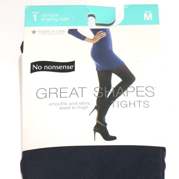 No Nonsense Womens Great Shapes Opaque Footless Tight